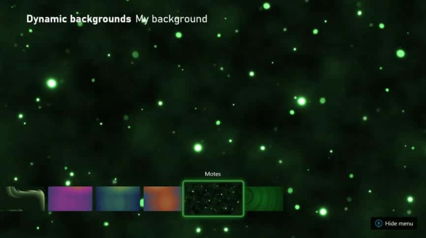 dynamic background